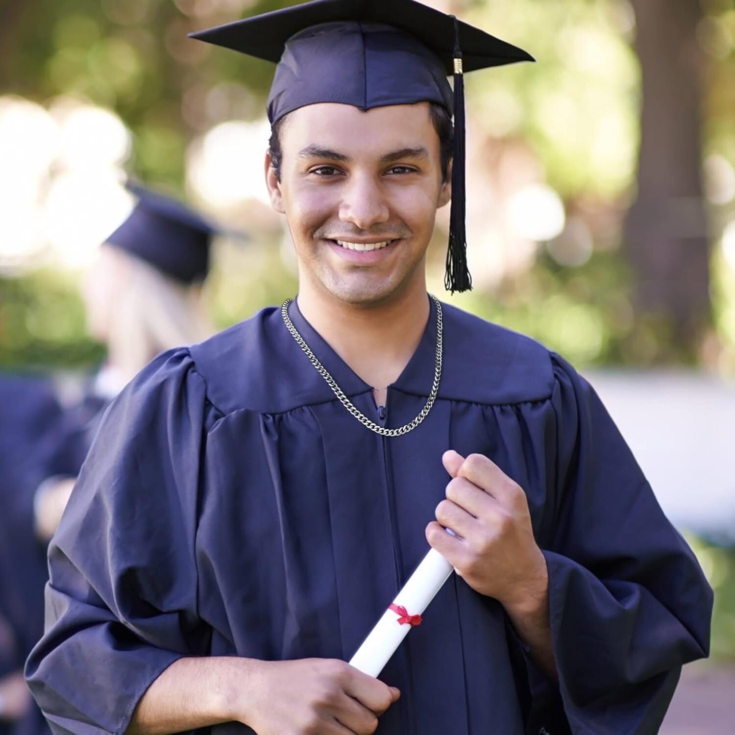 Men's 20in Cuban Link Chain - Stylish Graduation Gift for Dad, Son, or Uncle