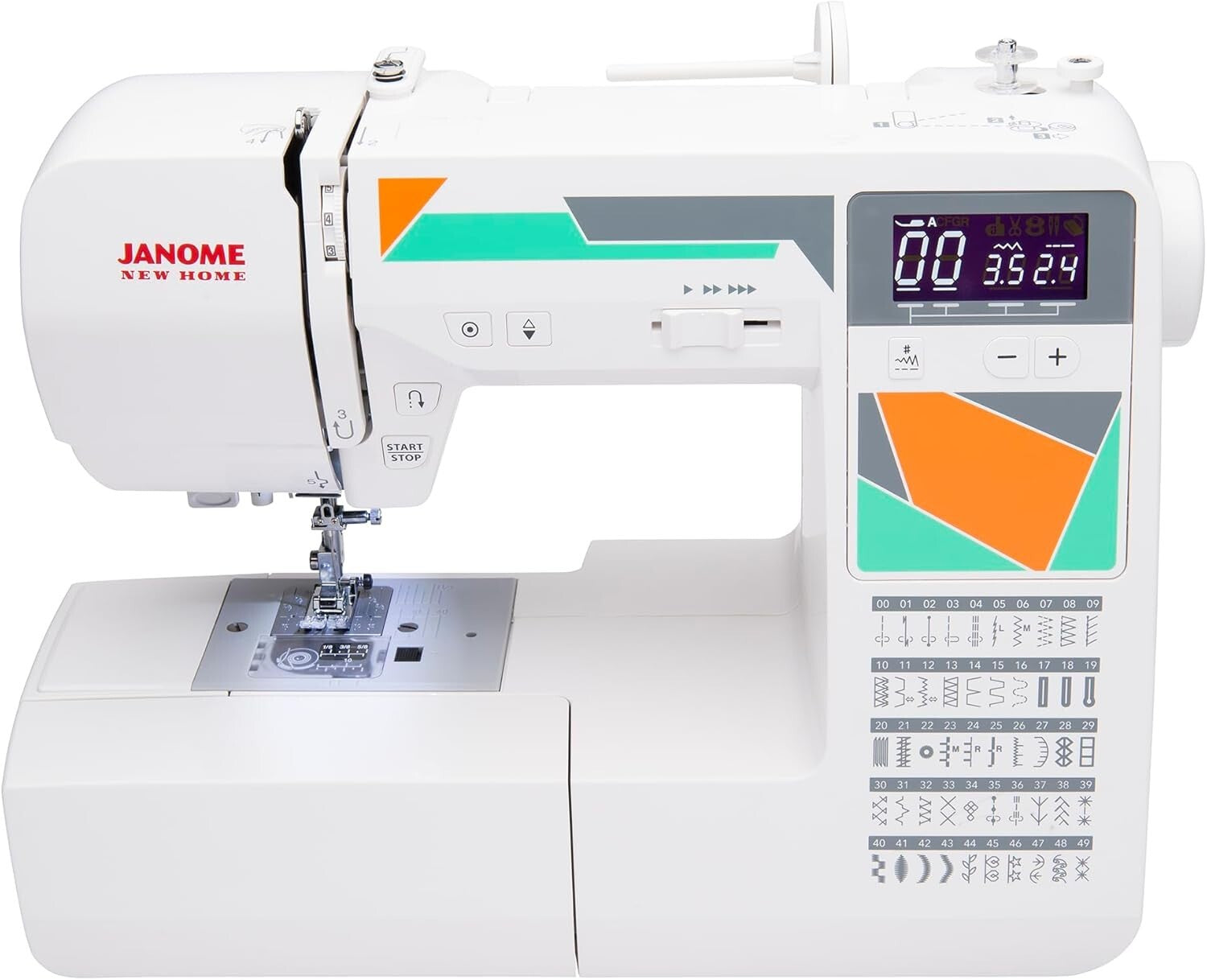 MOD-50 Computerized Sewing Machine - Versatile with 50 Stitches & LCD Navigation
