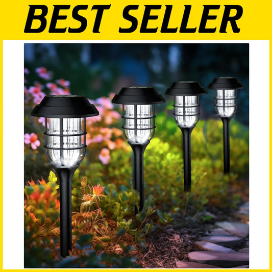 12 Energy Efficient Solar Garden Lights – Waterproof & Easy Install Pathway Set