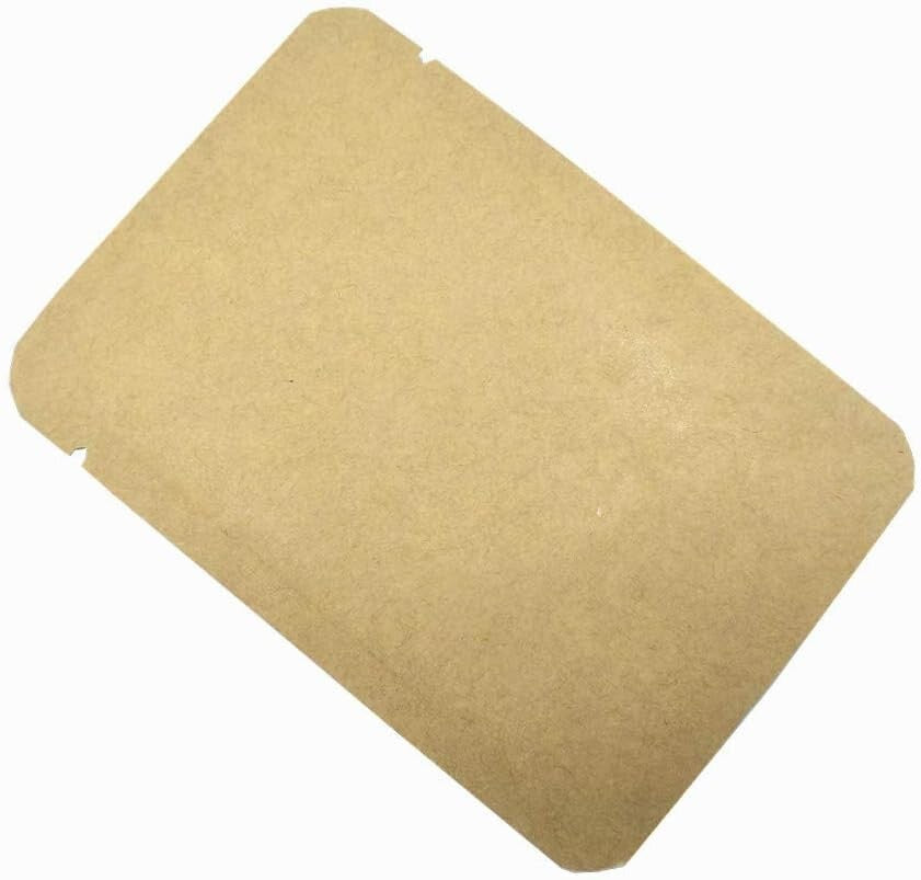 Durable 3.9x5.9 Inch Kraft Paper & Foil Bags - 500 Count for Organizing Snacks