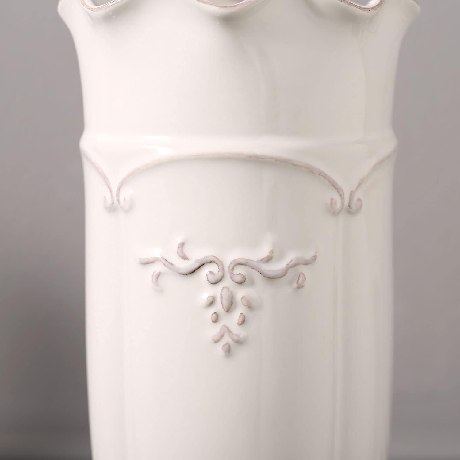 Ceramic Flower Vase for Home Decor - Stylish 11.6" Centerpiece for Any Room