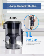 Load image into Gallery viewer, 160W Cordless Vacuum with 1L Dustbin - Sleek Design &amp; Eco-Friendly Cleaning