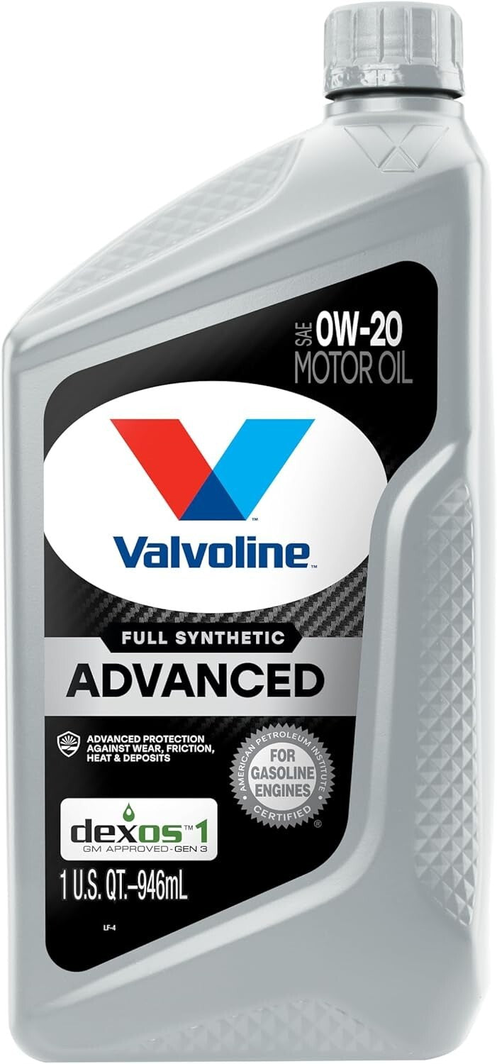 SAE 0W-20 Full Synthetic Motor Oil - Case of 6 Quarts for Superior Engine Care