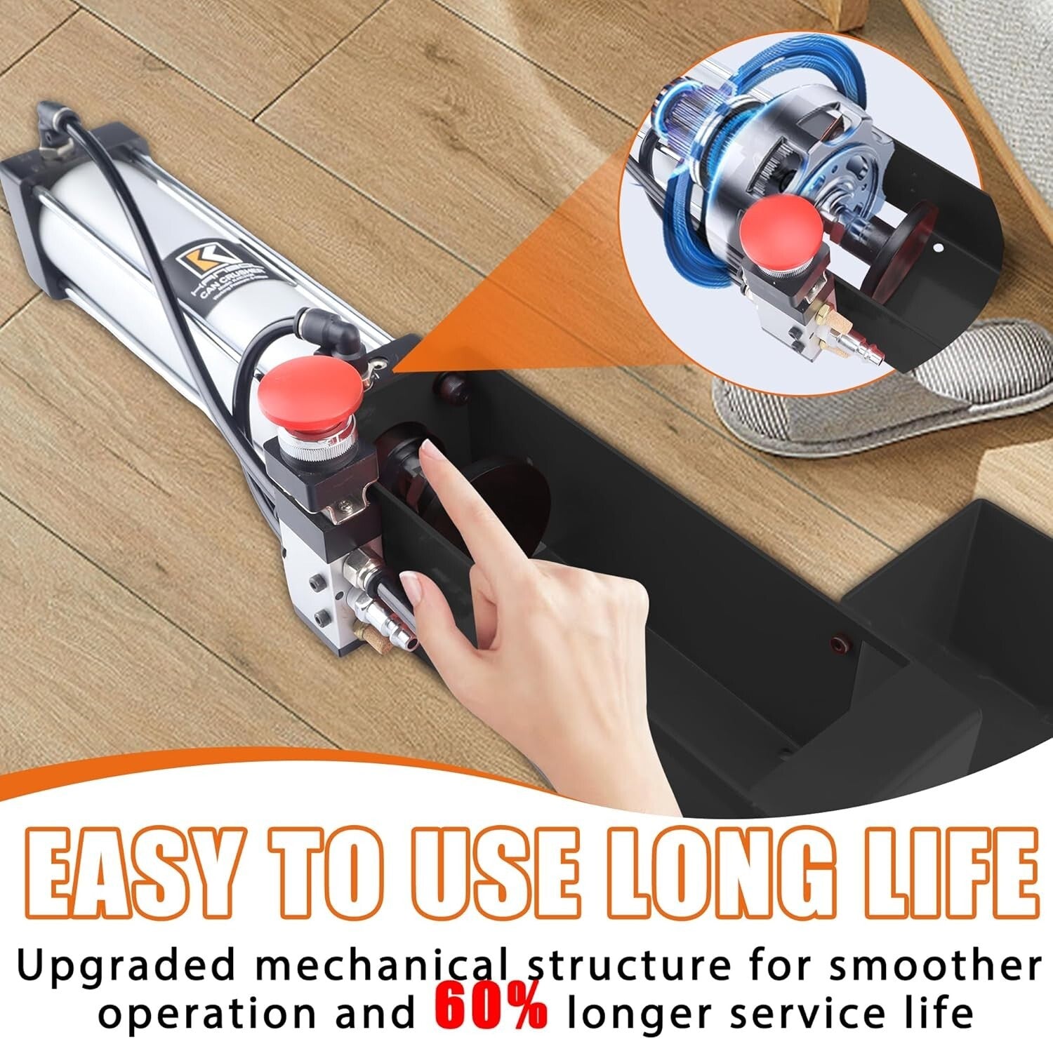 Automatic Aluminum Can Crusher for 12oz-24oz - Space Saving Wall-Mounted Gift