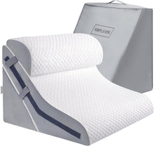 Load image into Gallery viewer, Multifunctional Bed Wedge Pillow Set - 3 Heights for Back Pain &amp; Acid Reflux