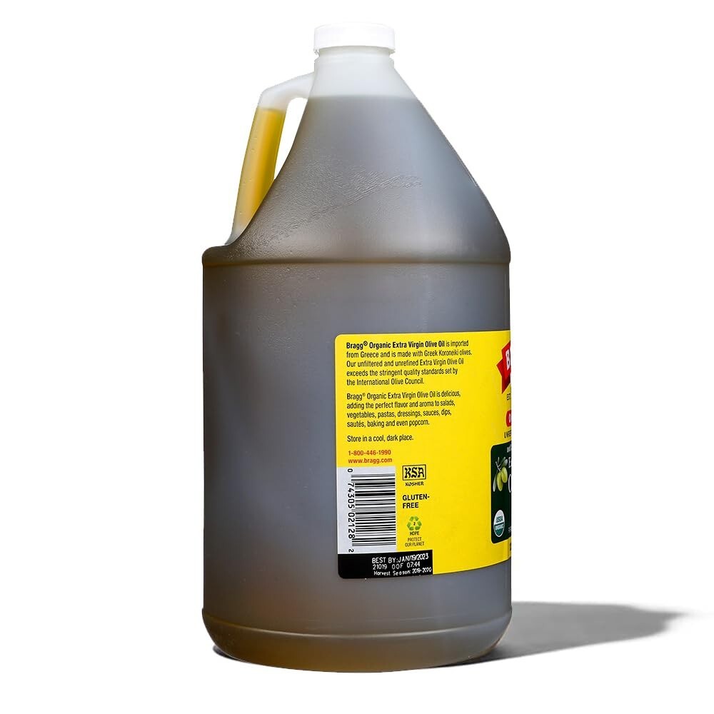 Premium Organic Extra Virgin Olive Oil - Heart Healthy, 128 Fl. Oz from Greece