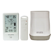 Load image into Gallery viewer, Self-Emptying Rain Gauge with Indoor/Outdoor Thermometer and Humidity Monitor