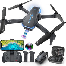 Load image into Gallery viewer, Portable Foldable Quadcopter Drone with 1080P Camera - Ideal for Fun Adventures