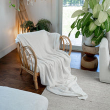 Load image into Gallery viewer, Quilted Muslin Cotton 90" x 66" Throw Blanket - Cozy &amp; Stylish for All Seasons