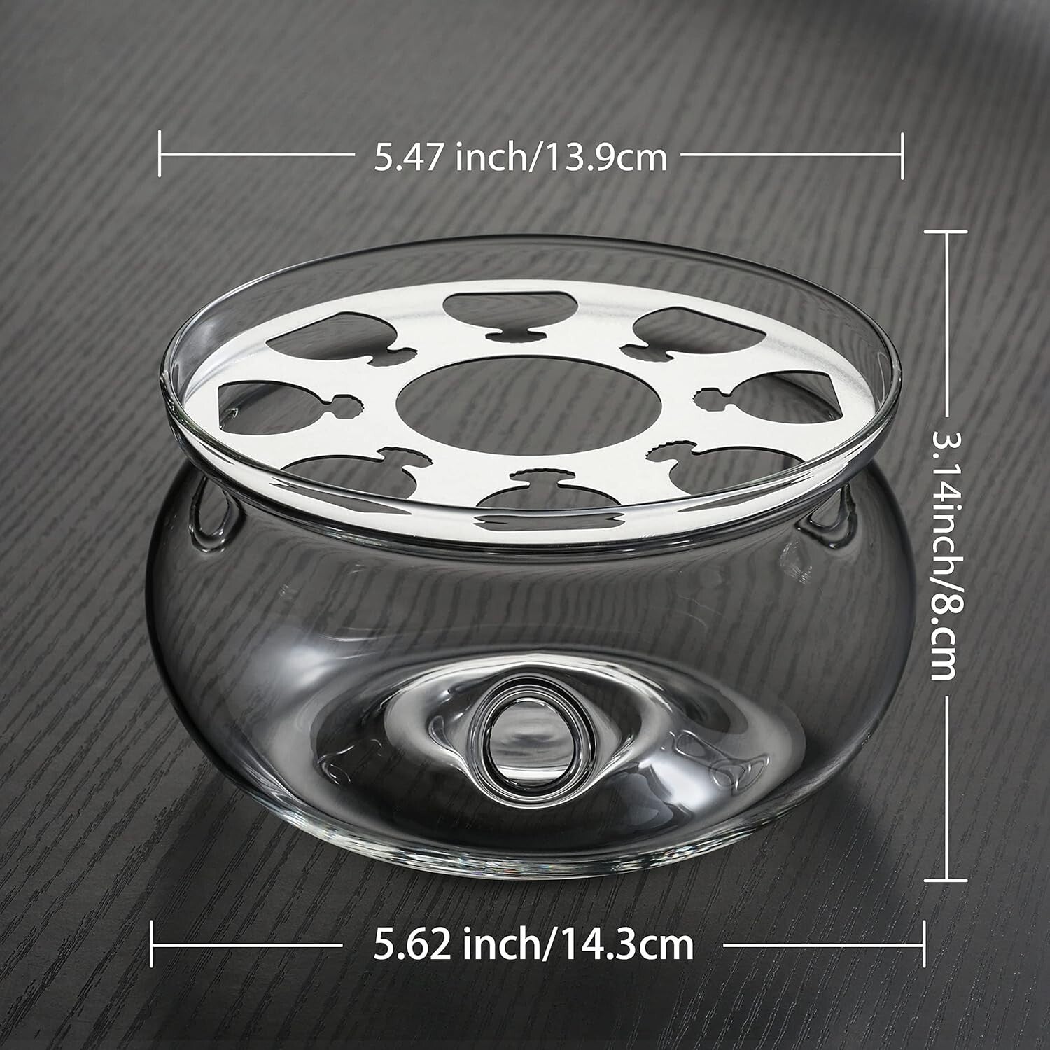 Brewing Delight: 33.8oz Glass Teapot with Removable Infuser + 4 Teacups