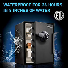 Load image into Gallery viewer, Spacious 2.05 Cu.Ft. Black Fireproof &amp; Waterproof Safe with Adjustable Shelves