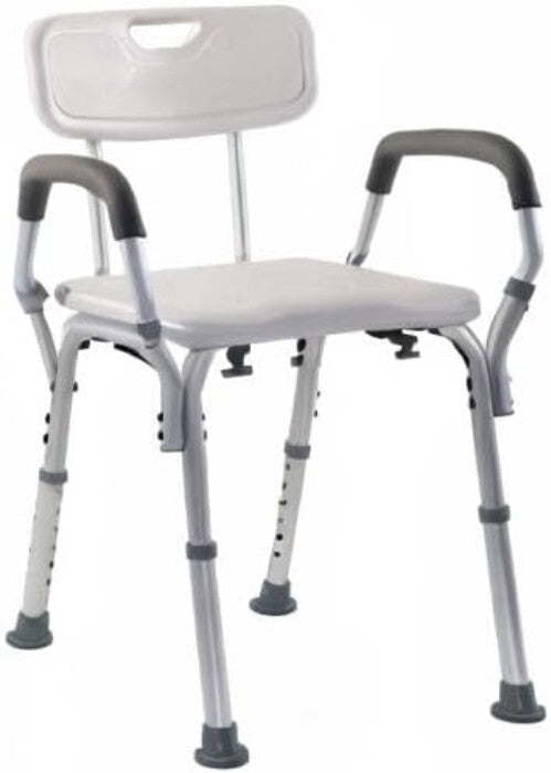 Rust-Resistant Shower and Bath Chair with Contoured Back – Safe & Comfortable