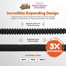 Load image into Gallery viewer, Durable 50ft Water Hose with Heavy-Duty Brass Connectors - Perfect for Gardening