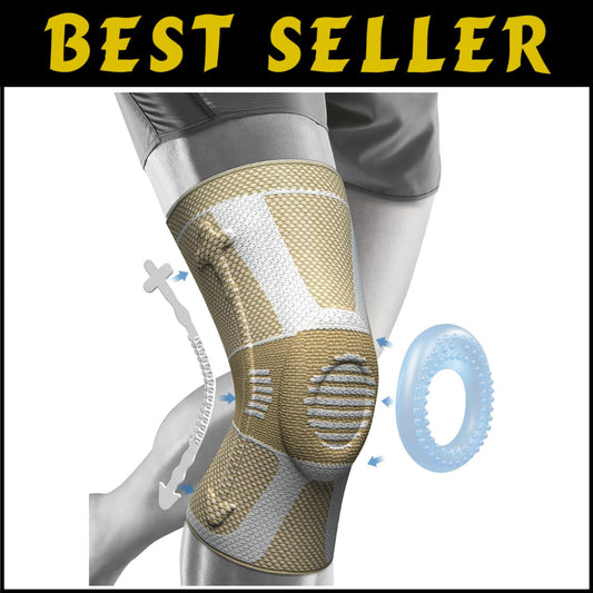 Lightweight Knee Support with Stabilizers - Ideal for Arthritis & ACL Recovery