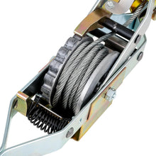 Load image into Gallery viewer, USA Made 2 Ton Pow'R Pull Cable Winch with Comfortable Grip &amp; Heavy Duty Hooks