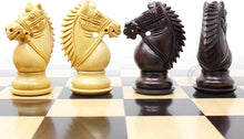 Load image into Gallery viewer, Deluxe Rosewood &amp; Boxwood Chess Pieces - 4" King with Velvet Pouch Included