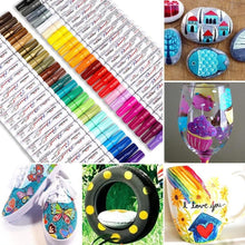 Load image into Gallery viewer, Waterproof Oil-Based Paint Marker Set - 48 Permanent Colors for Every Surface