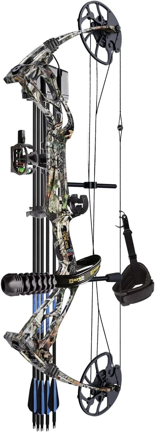 Pro Archery Package: Camo Compound Bow with Draw Length 18-31” & Accessories