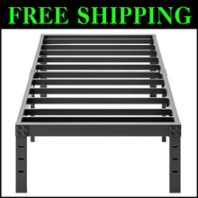 Load image into Gallery viewer, Durable 18-Inch Twin Platform Bed Frame - Supports Up To 800 lbs, Sleek Design