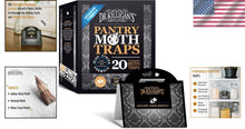 Load image into Gallery viewer, 20 Pack Double Potent Pheromone Pantry Moth Traps - Industrial Design &amp; Easy Use