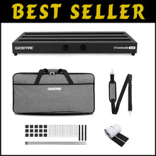 Load image into Gallery viewer, Aluminum Guitar Pedal Board 27.5''x12.5'' for Musicians - Ergonomic and Portable