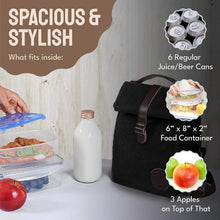 Load image into Gallery viewer, Heavy-Duty Insulated Lunch Cooler for Work &amp; Travel - Water-Resistant &amp; Stylish