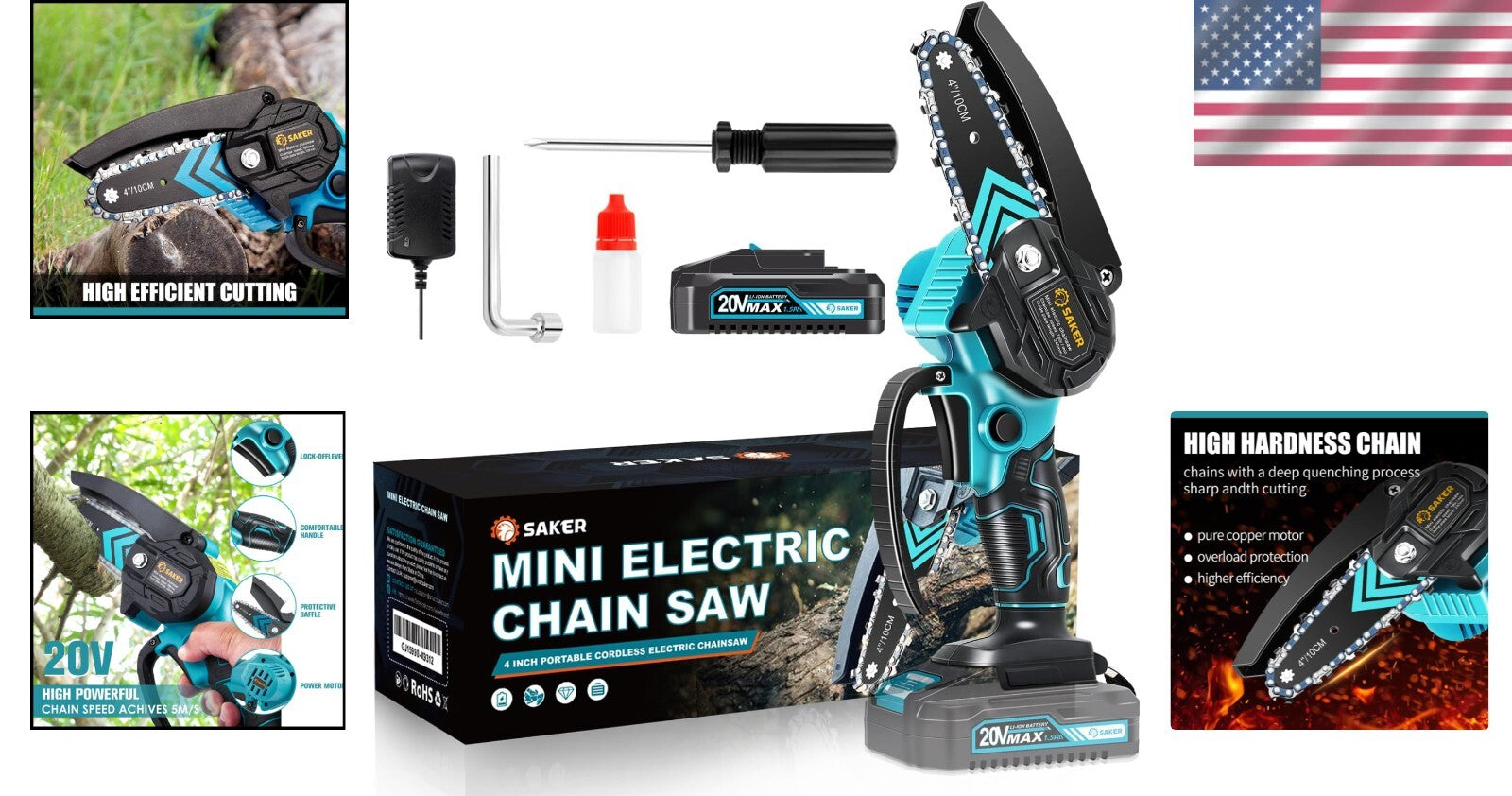 Lightweight Mini Chainsaw - Cordless Electric Pruning Tool for Garden & Home