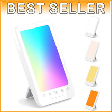 Load image into Gallery viewer, Portable Sunlight Therapy Lamp with 11 Colorful Lights &amp; Memory Function