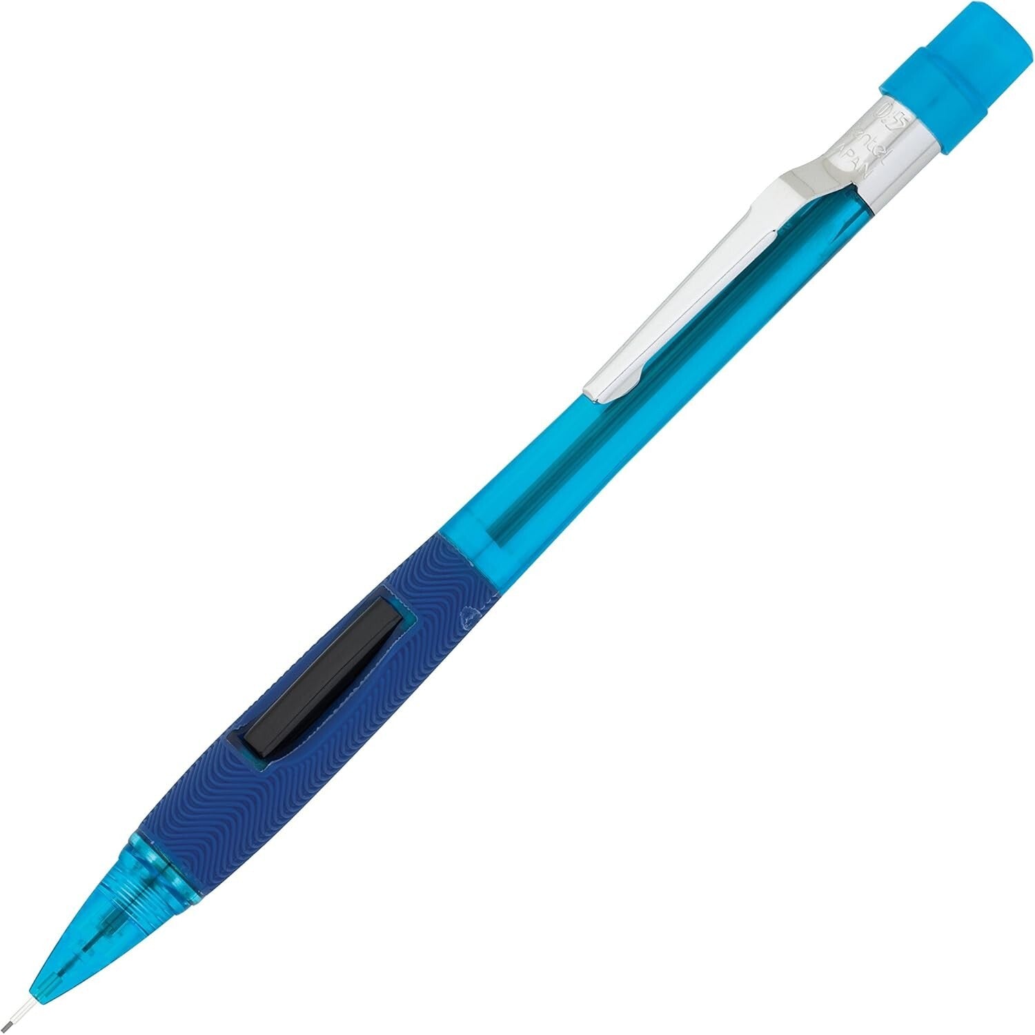 Ergonomic 0.5mm Blue Mechanical Pencils, 12 Pack - Quicker Clicker Edition