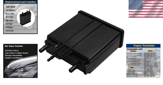 Fuel Evap Charcoal Vapor Canister for Escalade, Tahoe & Yukon 04-16 Replacement