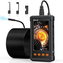 Load image into Gallery viewer, Waterproof Snake Borescope Camera - 4.3" IPS Screen for Pipe &amp; Sewer Inspection