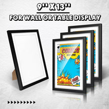 Load image into Gallery viewer, Stylish Comic Book Frame Set (16 Pack) with Flexible Wall/Tabletop Options