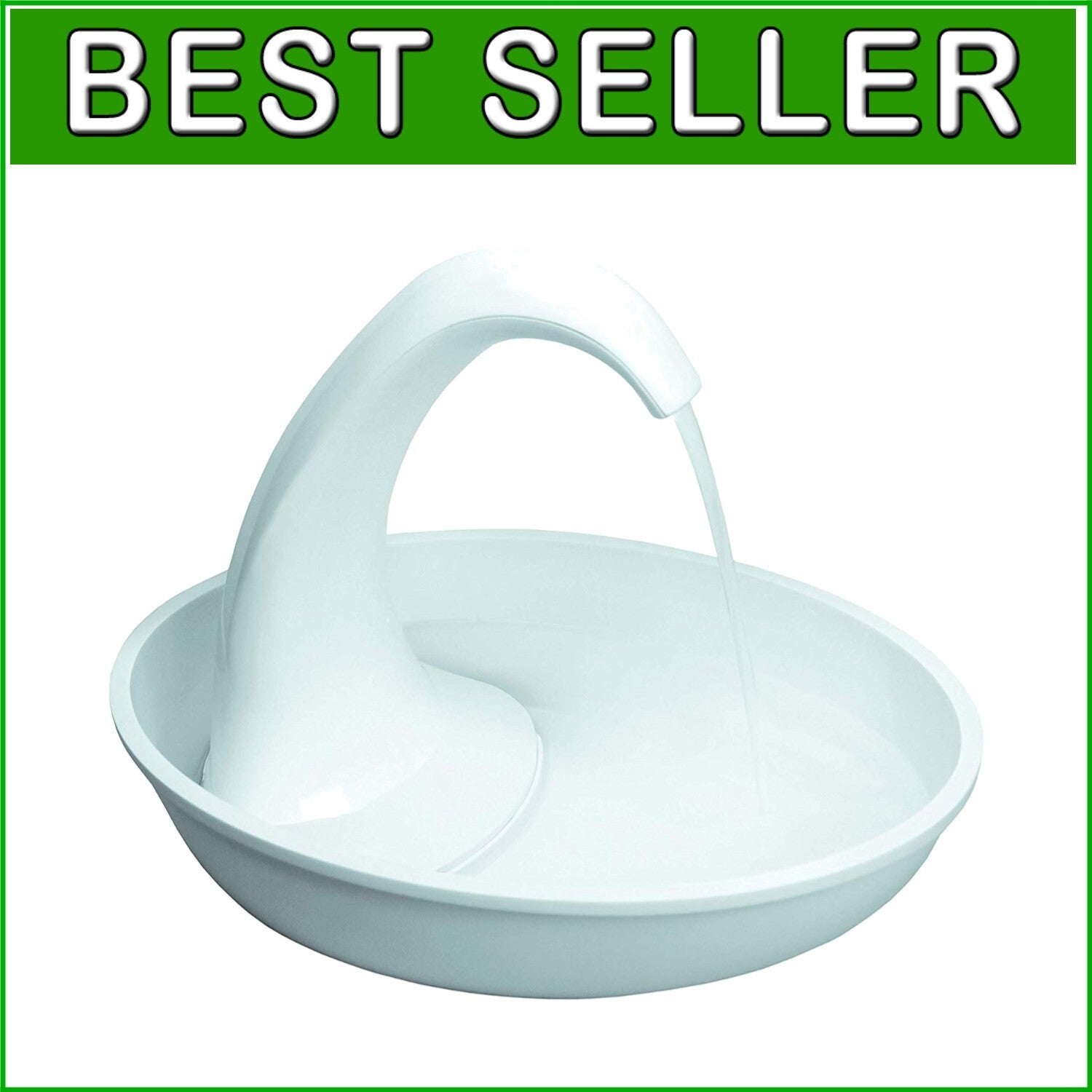 Elegant Swan Pet Fountain - 80oz Capacity for Dogs & Cats - Easy to Clean Design