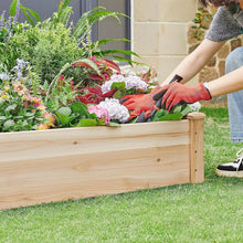 Load image into Gallery viewer, Divisible and Polished 8x4ft Wooden Planter Box – Ideal for Backyard Gardening