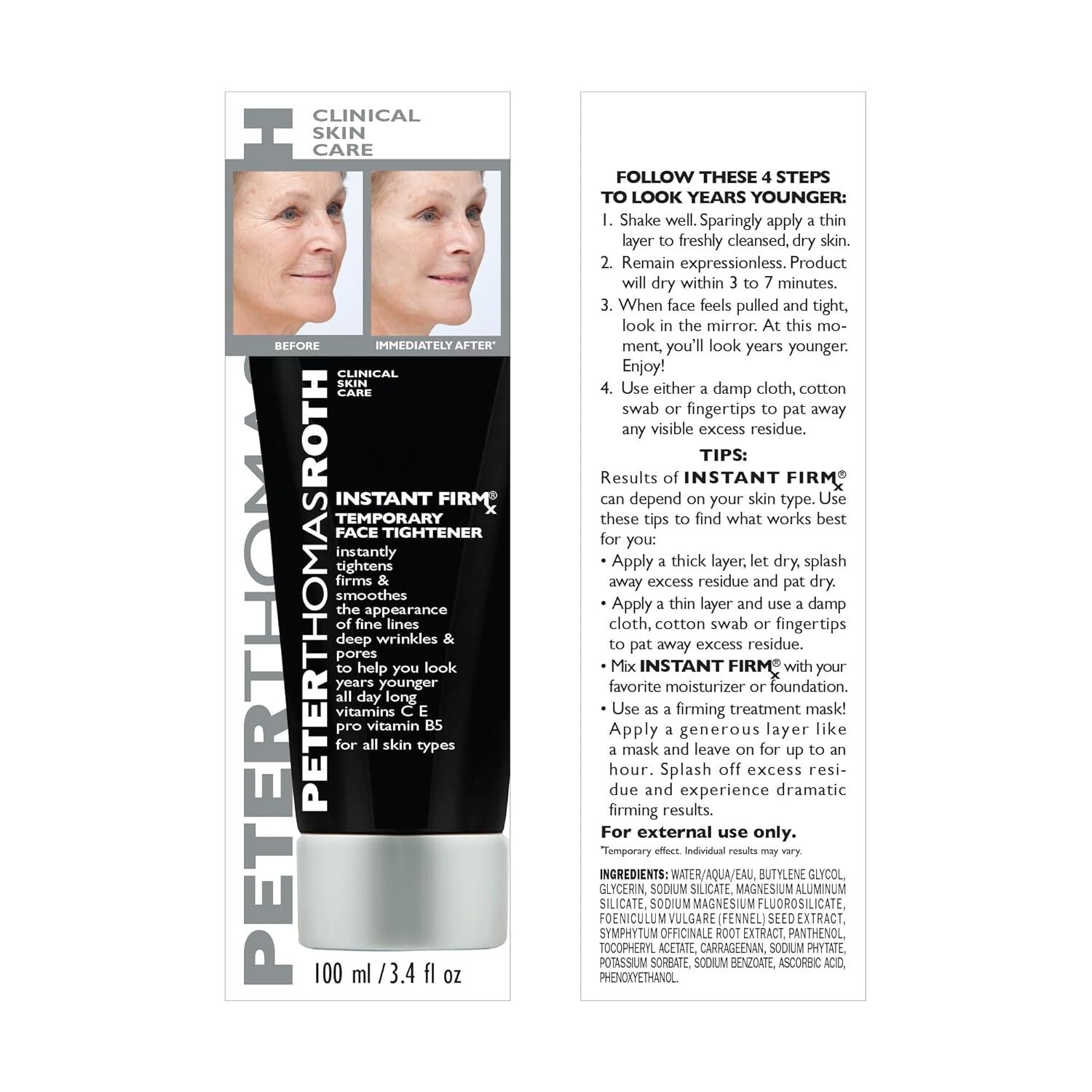Instant FIRMx Serum - Tighten Fine Lines & Deep Wrinkles, All Skin Types