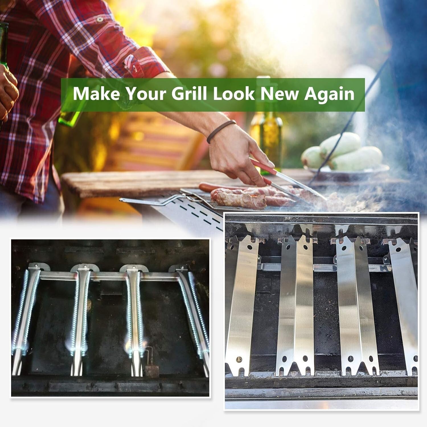 Durable 11-Piece Replacement Kit for Brinkmann 810-2410-S & 810-2411-S Grills