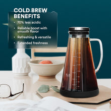 Load image into Gallery viewer, Elegant 1.5L Borosilicate Cold Brew Coffee &amp; Tea Maker - Airtight with Filter