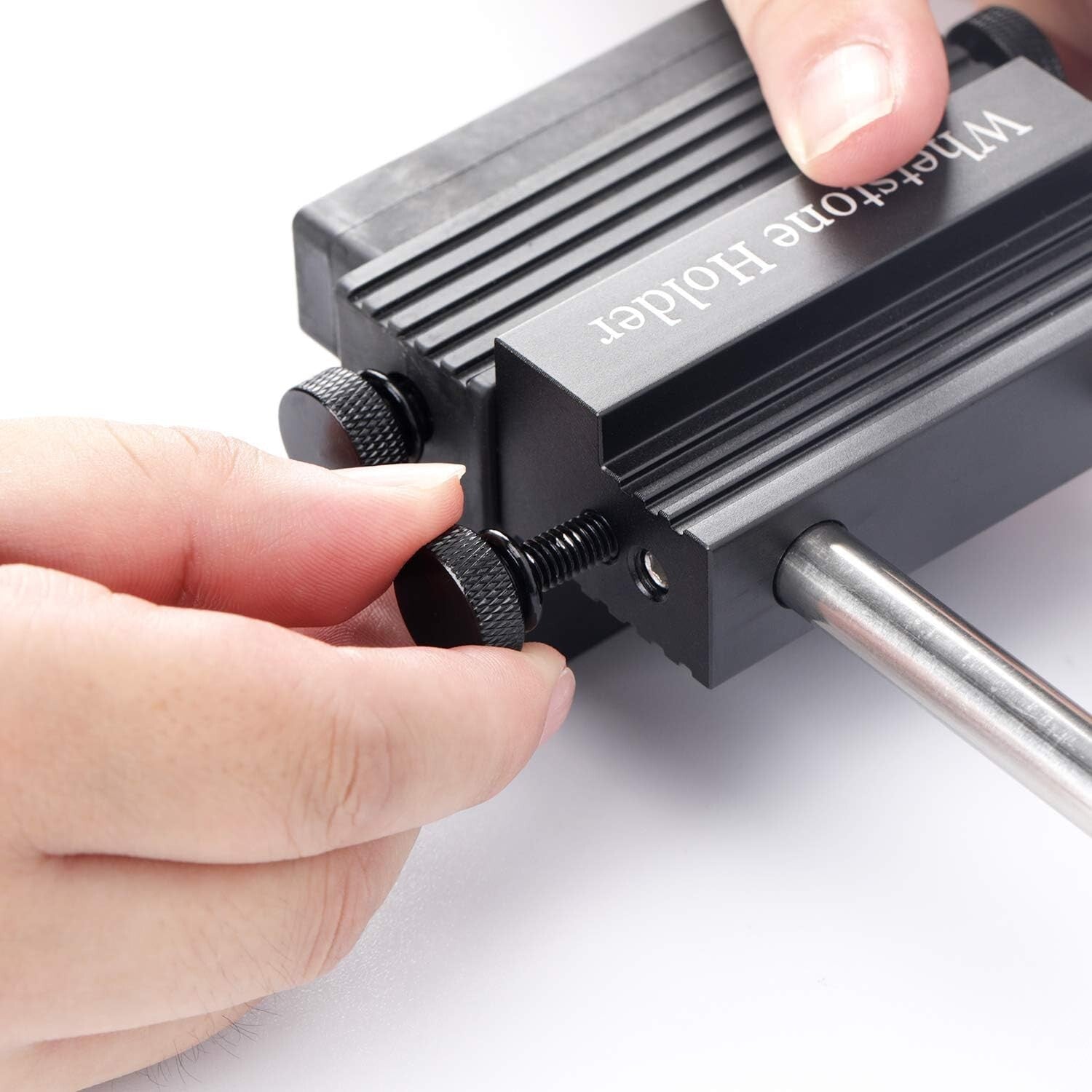 Alloy Steel Diamond Sharpening Stone Set with Safe Holder - Kitchen & Hunting