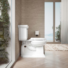 Load image into Gallery viewer, Durable Polypropylene Toilet Seat with Quick-Release Hinges - White Round Design