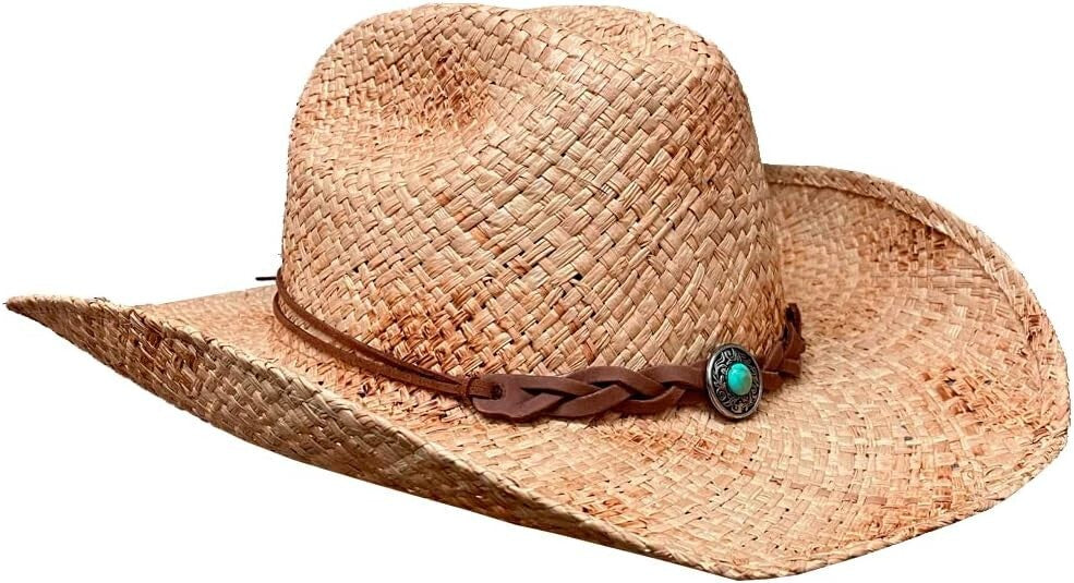 Women's Shapeable Brim Cowboy Hat with Cattleman Crown - Stylish and Functional