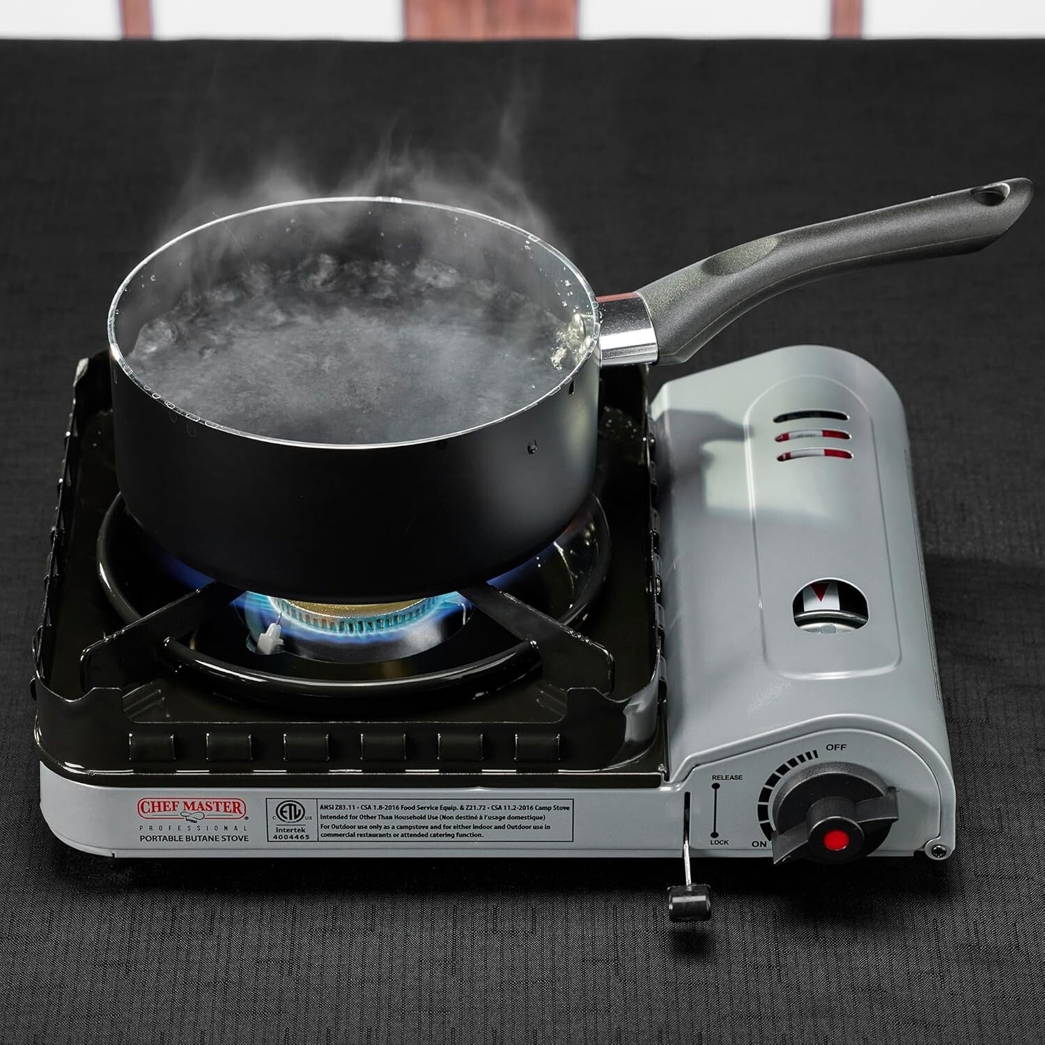 Effortless Ignite 15,000 BTU Butane Stove - Perfect for Camping and Tailgating