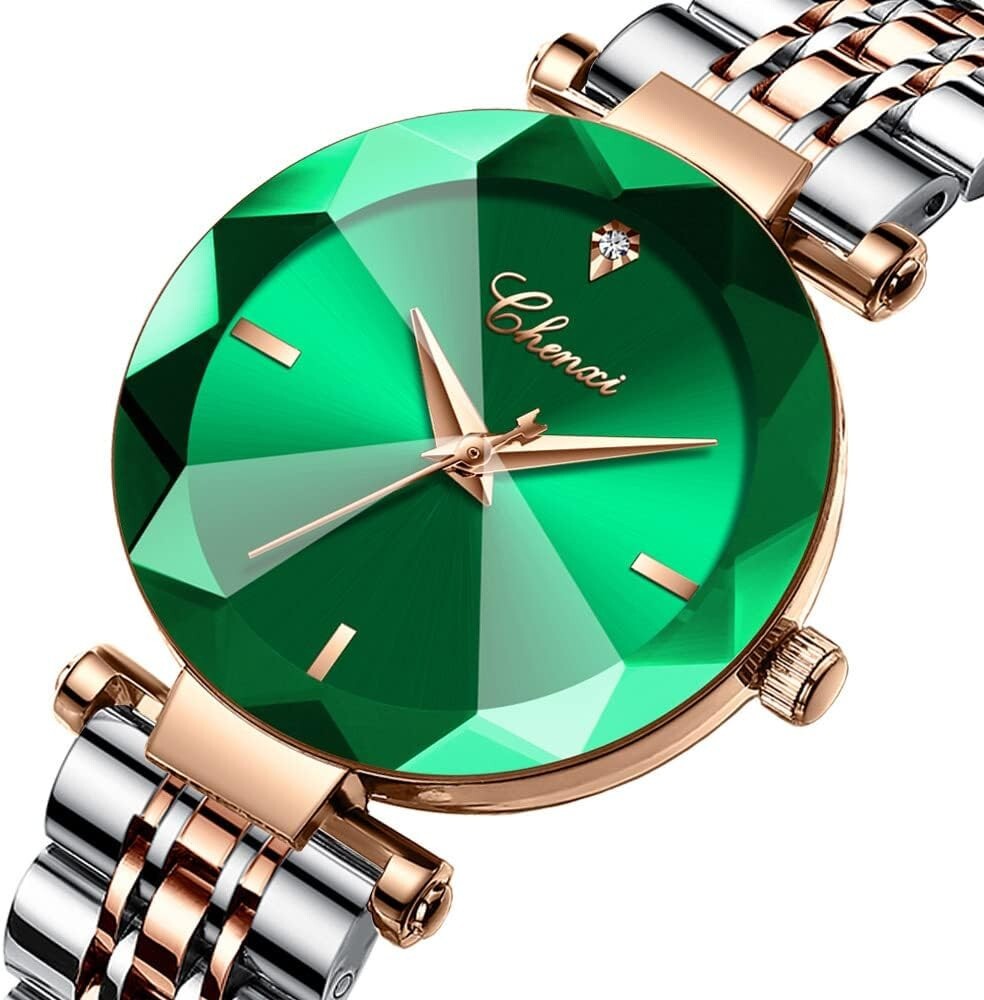 Fashion Ladies Stainless Steel Mesh Band Watch - Starry Sky Dial, Waterproof