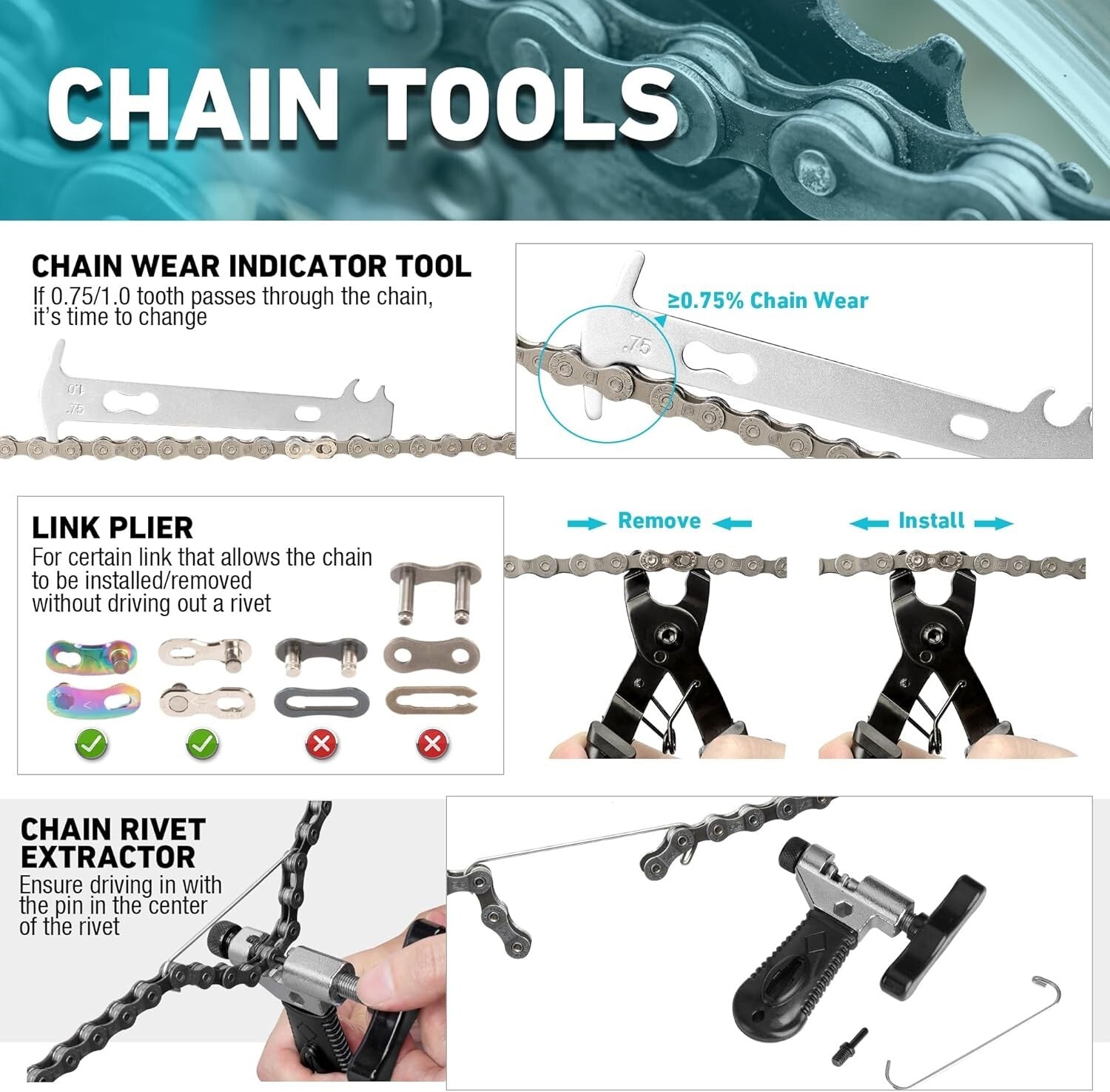 All-in-One 41-Piece Bicycle Tool Set - Designed for Easy Maintenance & Repairs
