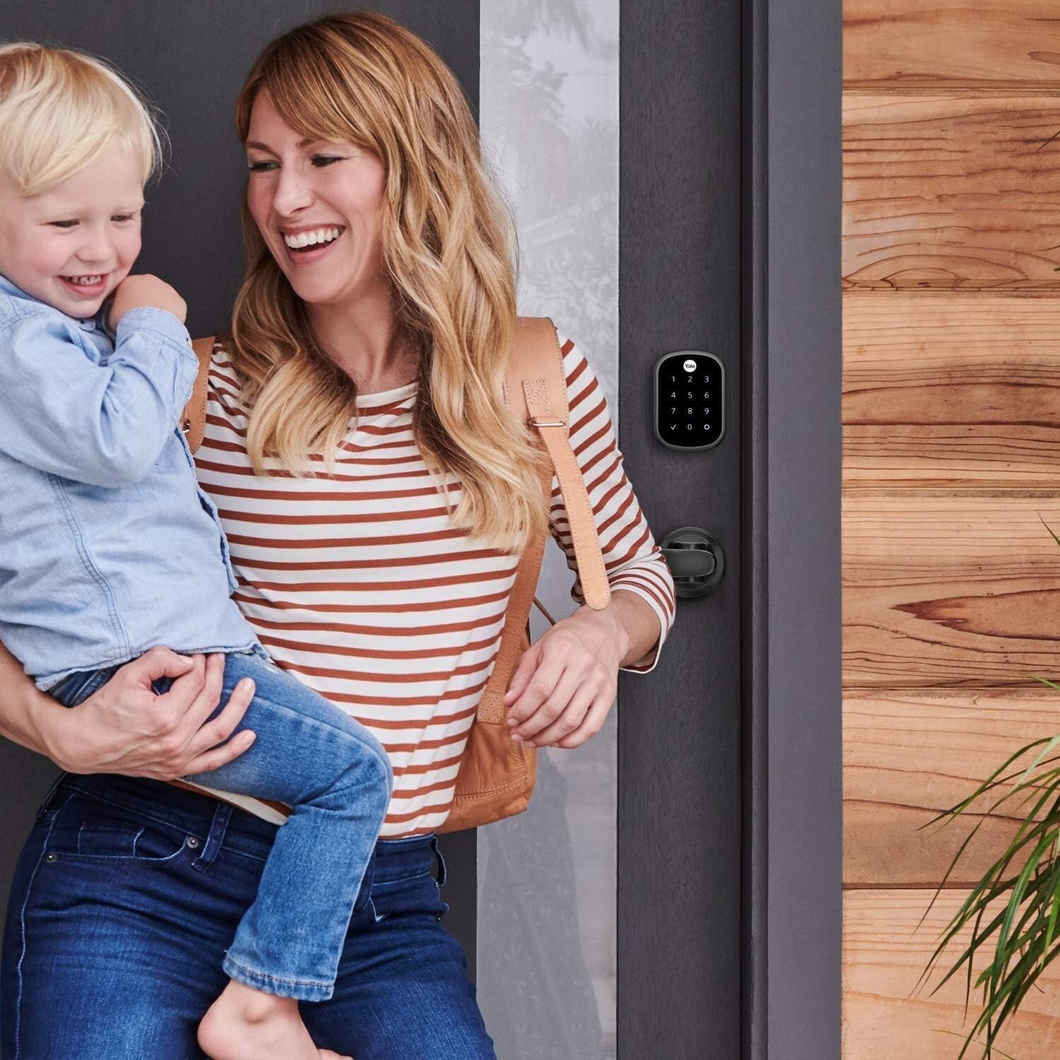 Slim Stainless Steel Smart Lock - Assure SL Keyless Entry with Wi-Fi Touchscreen