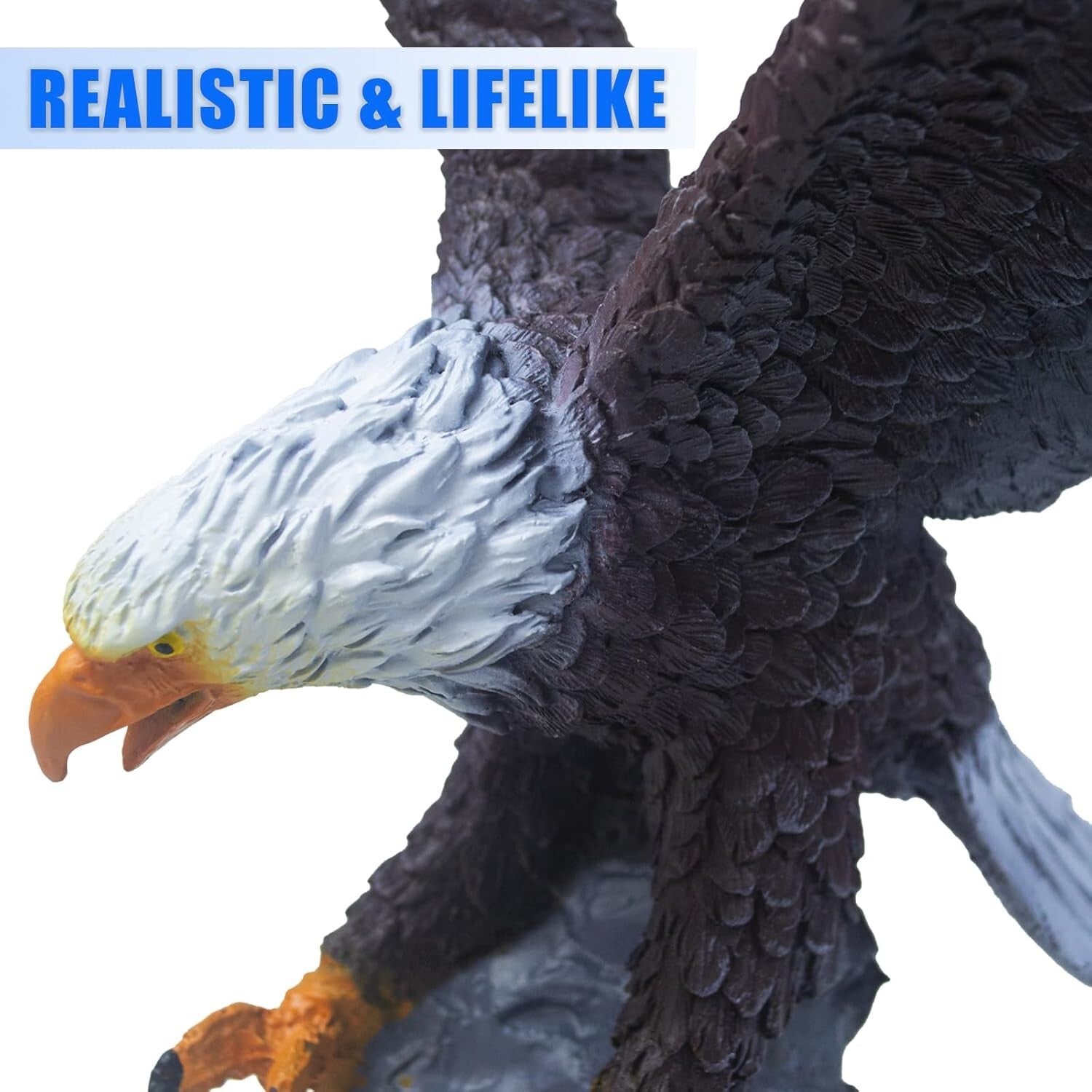 Lifelike Eagle Flagpole Finial - Weather-Resistant and Perfect for Indoor Decor