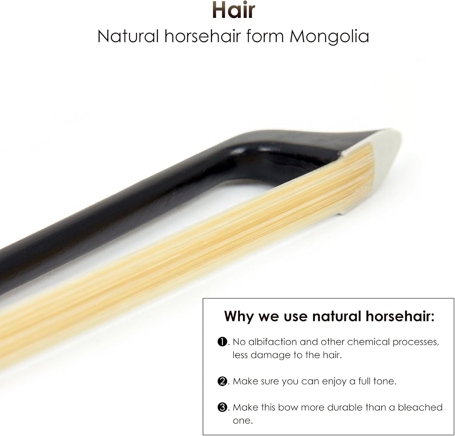 Elegant Lightweight 3/4 Carbon Fiber Bow - Perfect Gift for All Violinists