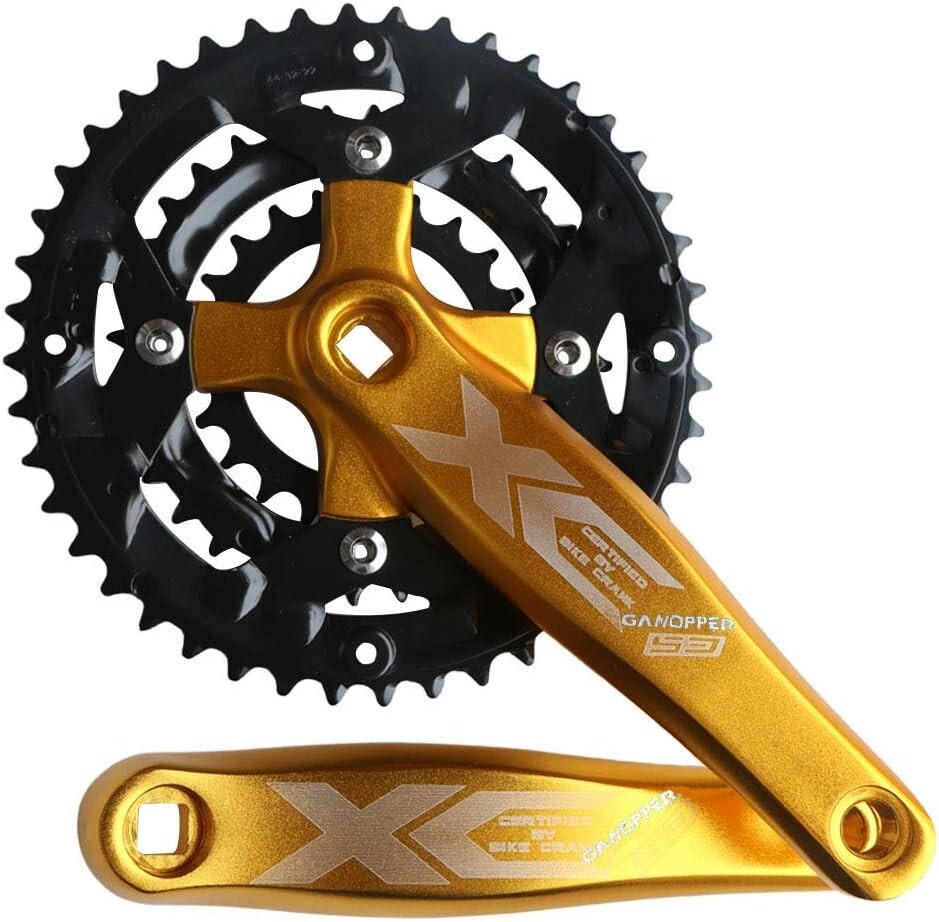 Alloy 6061 MTB Crankset | 9-Speed 22/32/44T, 170mm Crank Arm for Durable Rides