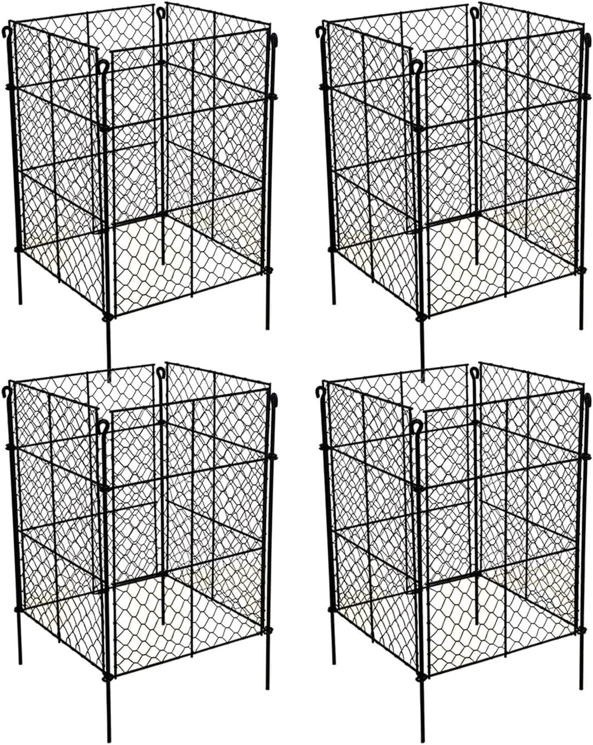 Heavy-Duty Plant Cages - 12.6" x 16" Animal Protection for Outdoor Gardens