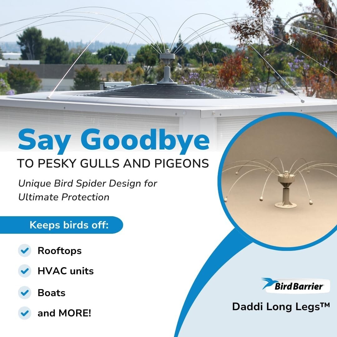 Versatile Daddi Long Legs Bird Spider - Easy Installation for Roofs & Boats