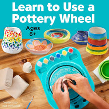 Load image into Gallery viewer, Pottery Wheel for Kids 8+ - Includes 3 lbs Clay &amp; Sculpting Tools for Beginners